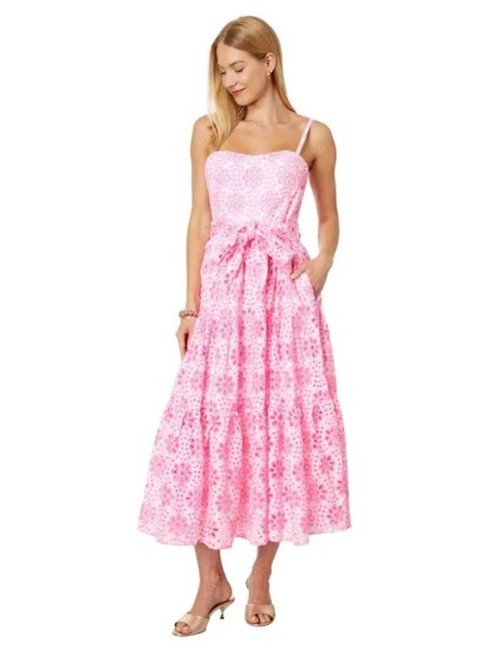 Lilly Pulitzer Edith Eyelet midi dress